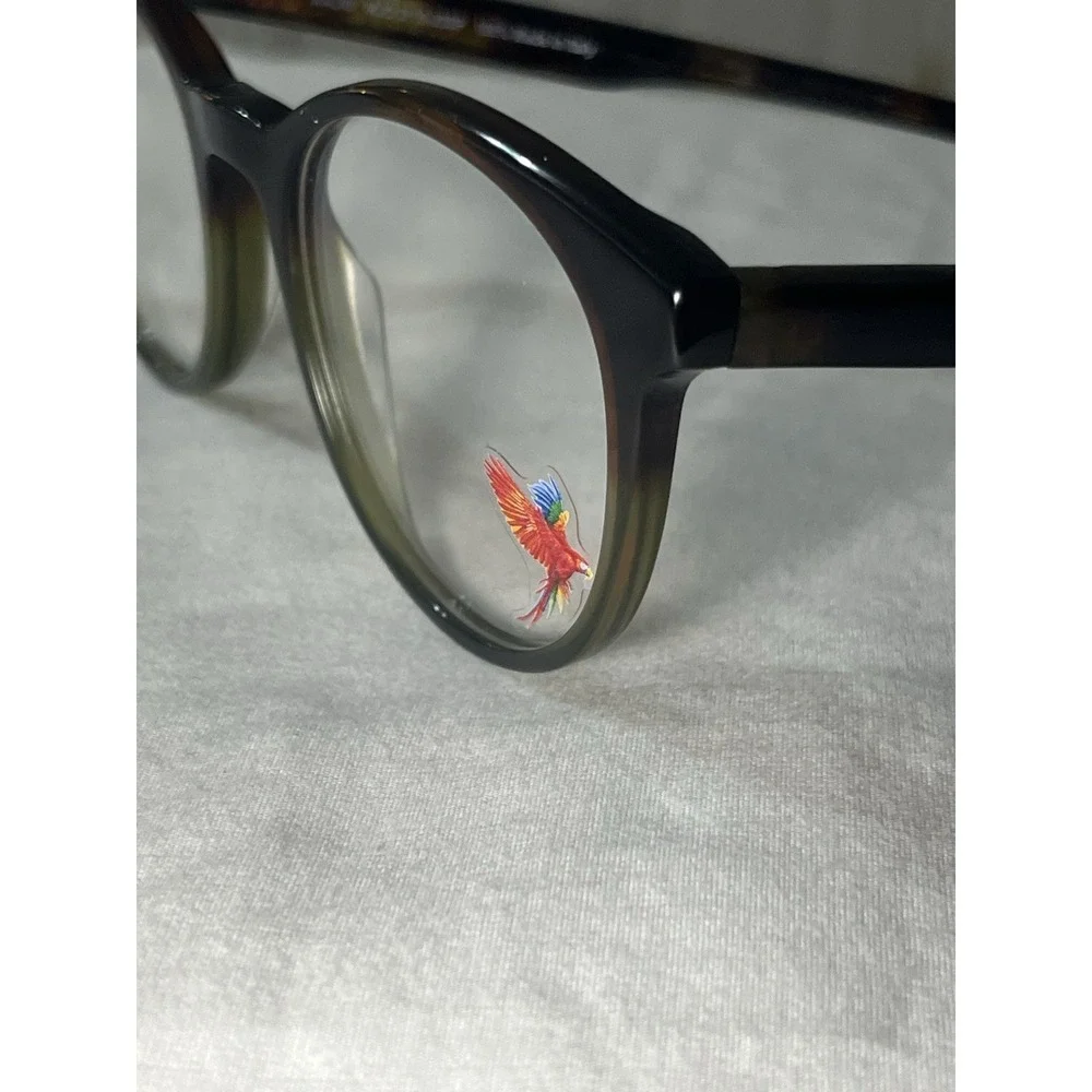 Maui‎ Jim Eyeglasses MJO2118-25SP Brown Green Round Frames 49[]20 145 mm